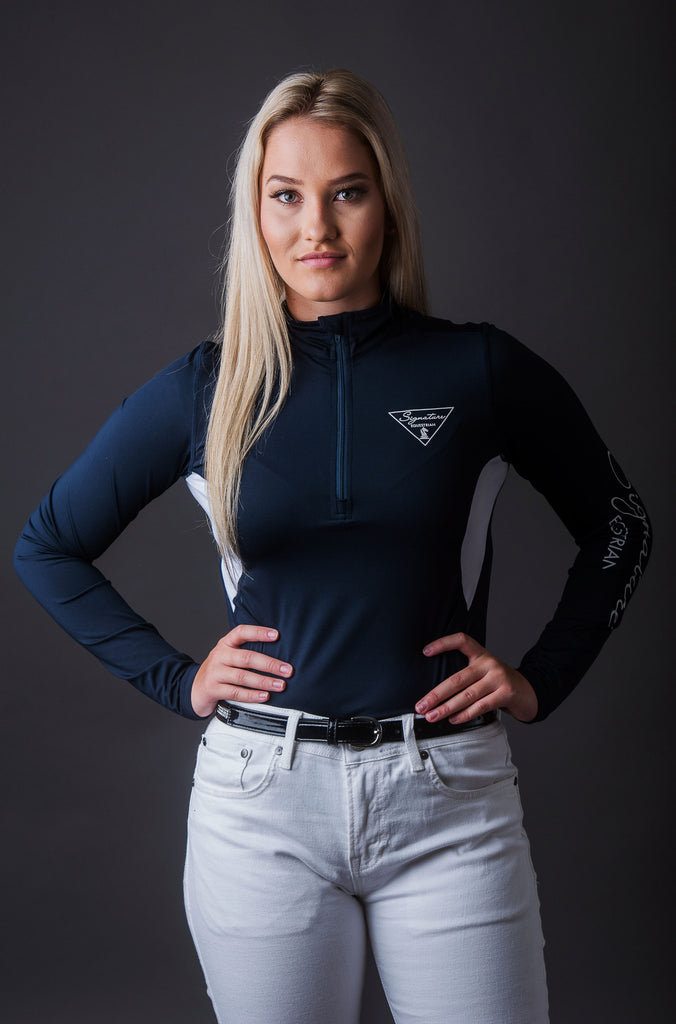 Long sleeve Outdoor Shirt with Mesh Vent - Navy