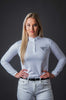 Long Sleeve Technical Riding Shirt - White | Signature Equestrian